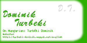 dominik turbeki business card